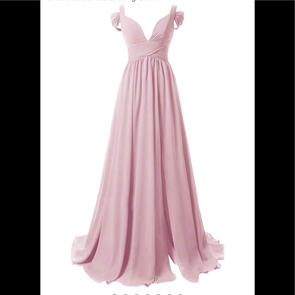 NEW STUNNING BUBBLEGUM PINK CHIFFON DRESS